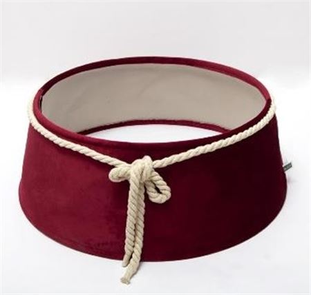 .xmas. Copribase Velluto Bordeaux 65x53x23cm