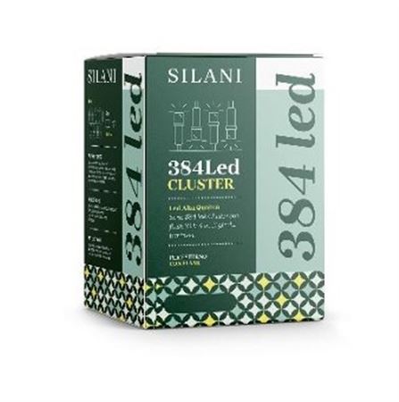 .xmas. Led 384 Cluster Flash Colleg. - Bianco