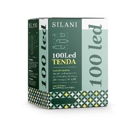 .xmas. Led Pioggia 100 Ice Flash Colleg. - Bianco