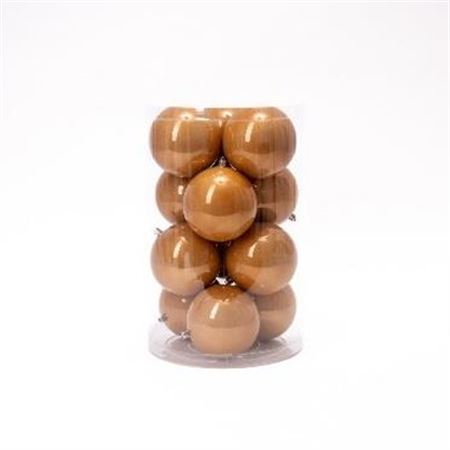 .xmas. Box 16 Sfere D.8cm - Tortora