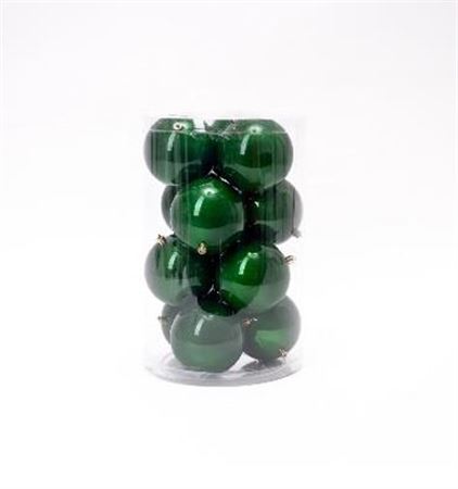 .xmas. Box 12 Sfere D.10cm - Verde Foresta