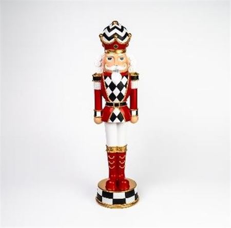 .xmas. Schiaccianoci Scacchi Bianco - Rosso