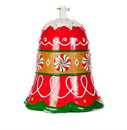 .xmas. Base Albero Campana Candy Luci 50x50x61cm