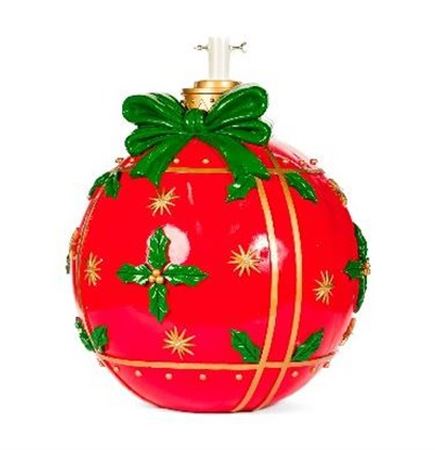 .xmas. Base Albero Sfera Fiocco Rosso 40x40x42cm