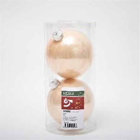 .xmas. Box 2 Sfere Vetro D.12cm - Ramage