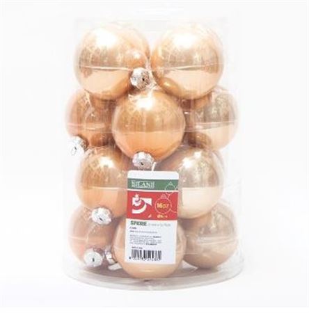 .xmas. Box 16 Sfere Vetro D.8cm - Ramage