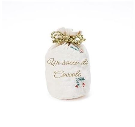 .xmas. Sacco Velluto 10x17cm - Crema