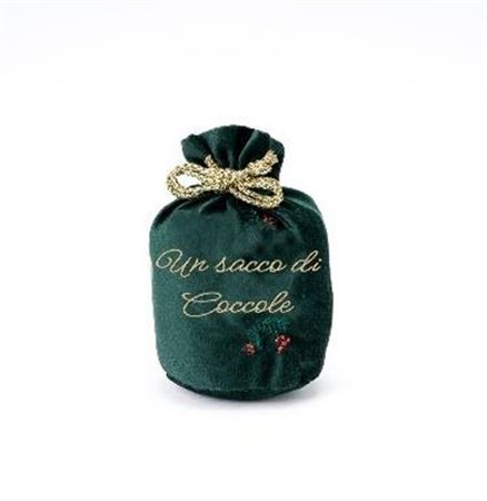.xmas. Sacco Velluto 10x17cm - Verde