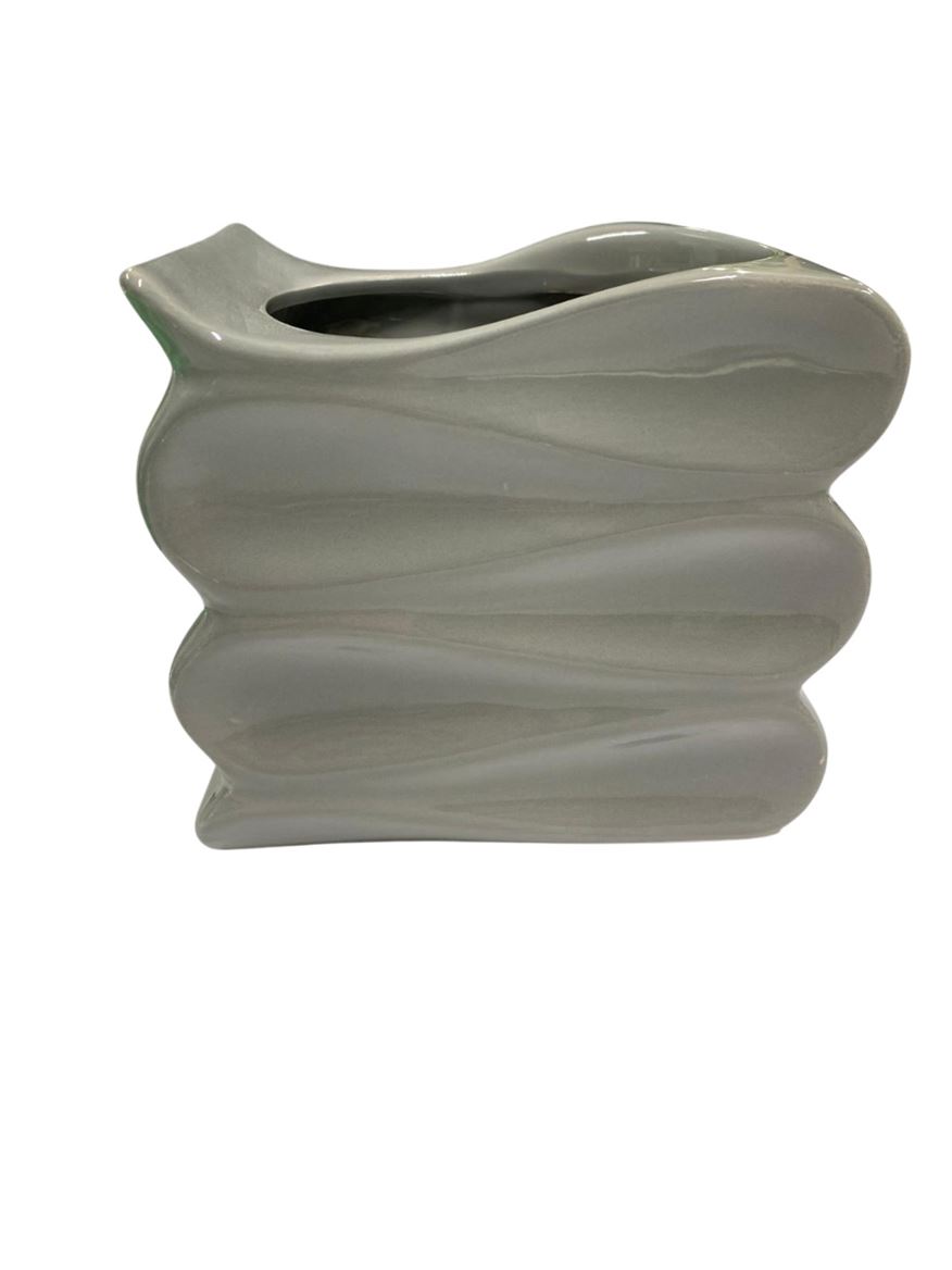 Vasi Ceramica. Viennetta Grey - 16x13x14cm
