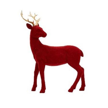 .xmas. Renna Velluto Rosso 23x31cm