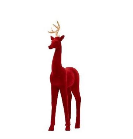 .xmas. Renna Velluto Rosso 25x46cm