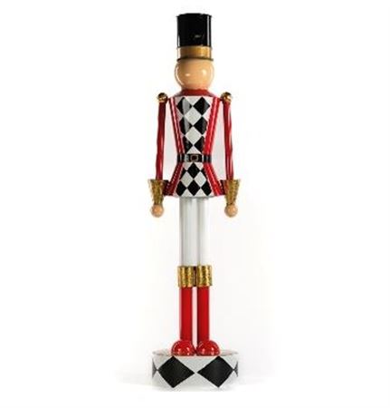 .xmas. Schiaccianoci Scacchi Metal 90cm