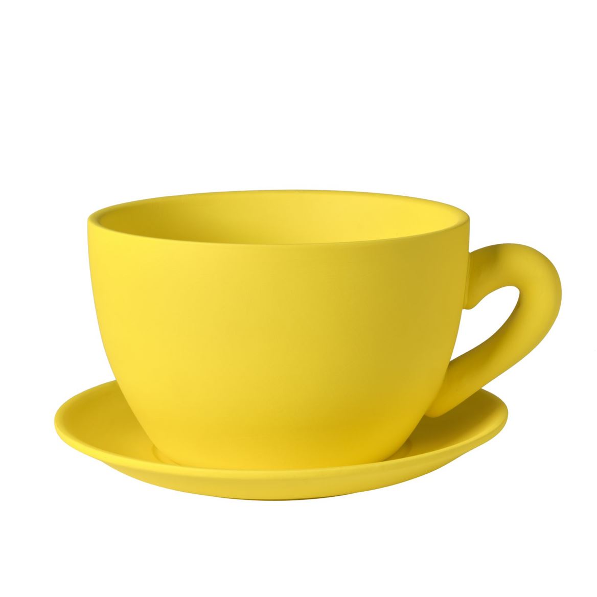 Vasi Ceramica. Tazza + Piattino 29x23x14cm - Yell.