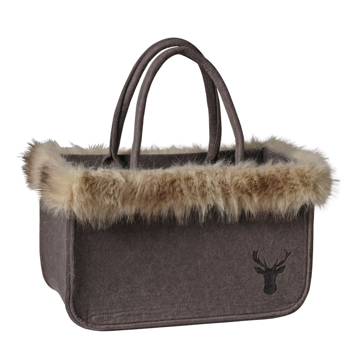 .xmas. Borsa Feltro 30x20x24cm - Grey