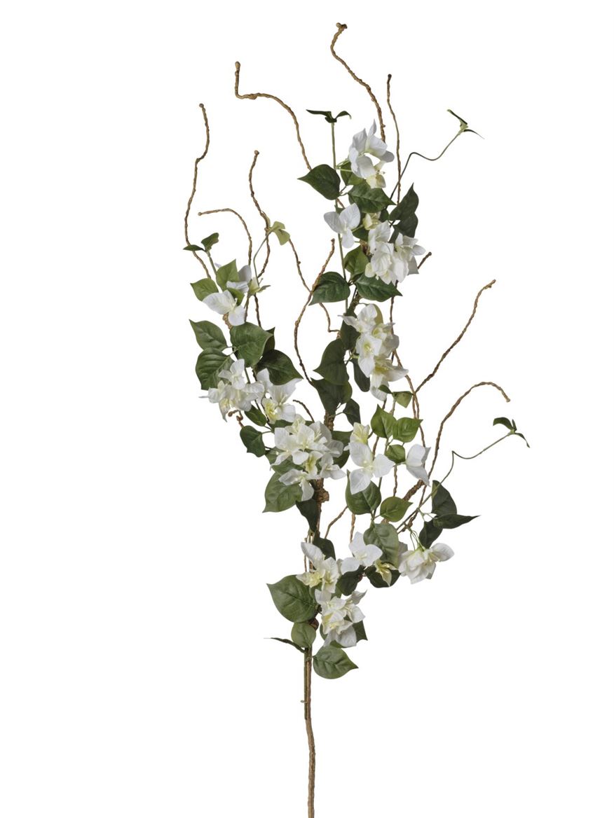Art. Ramo Bouganvillea Con Rametti 160cm - White
