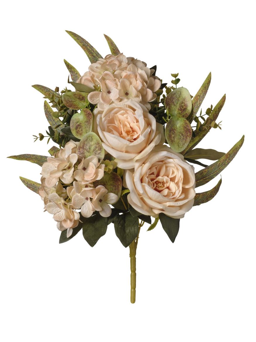 Art. Mazzo Ant. Front Rose/orten. X7 Cm46- Beige
