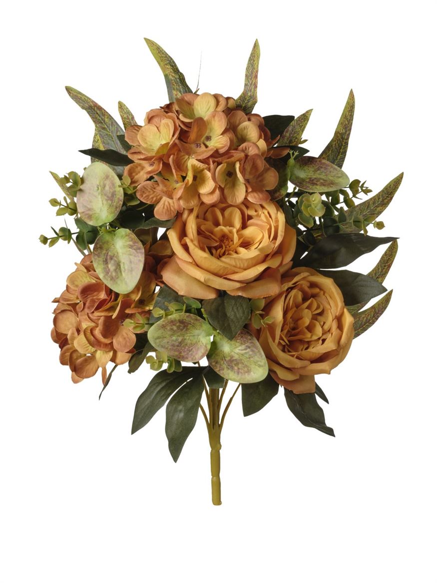 Art. Mazzo Ant. Front Rose/orten. X7 Cm46- Must