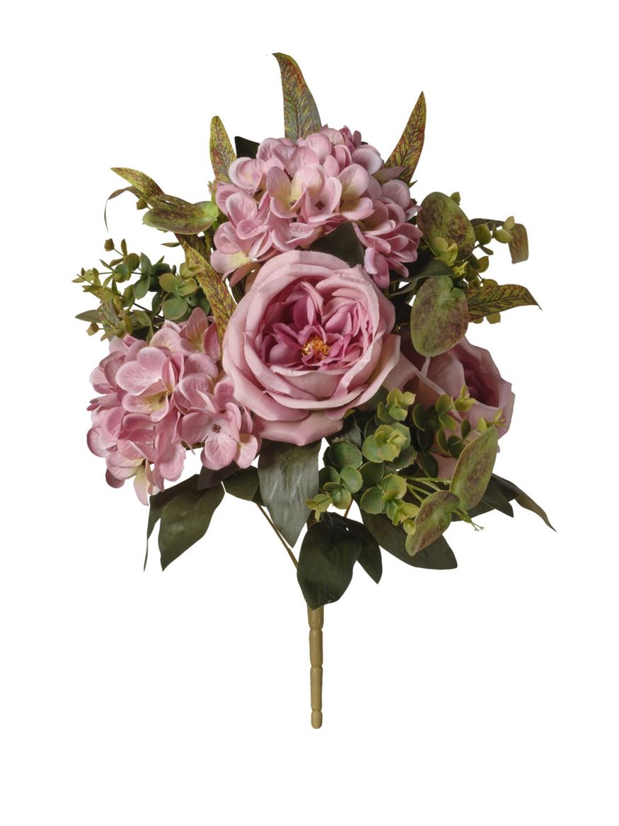 Art. Mazzo Ant. Front Rose/orten. X7 Cm46- Lav.