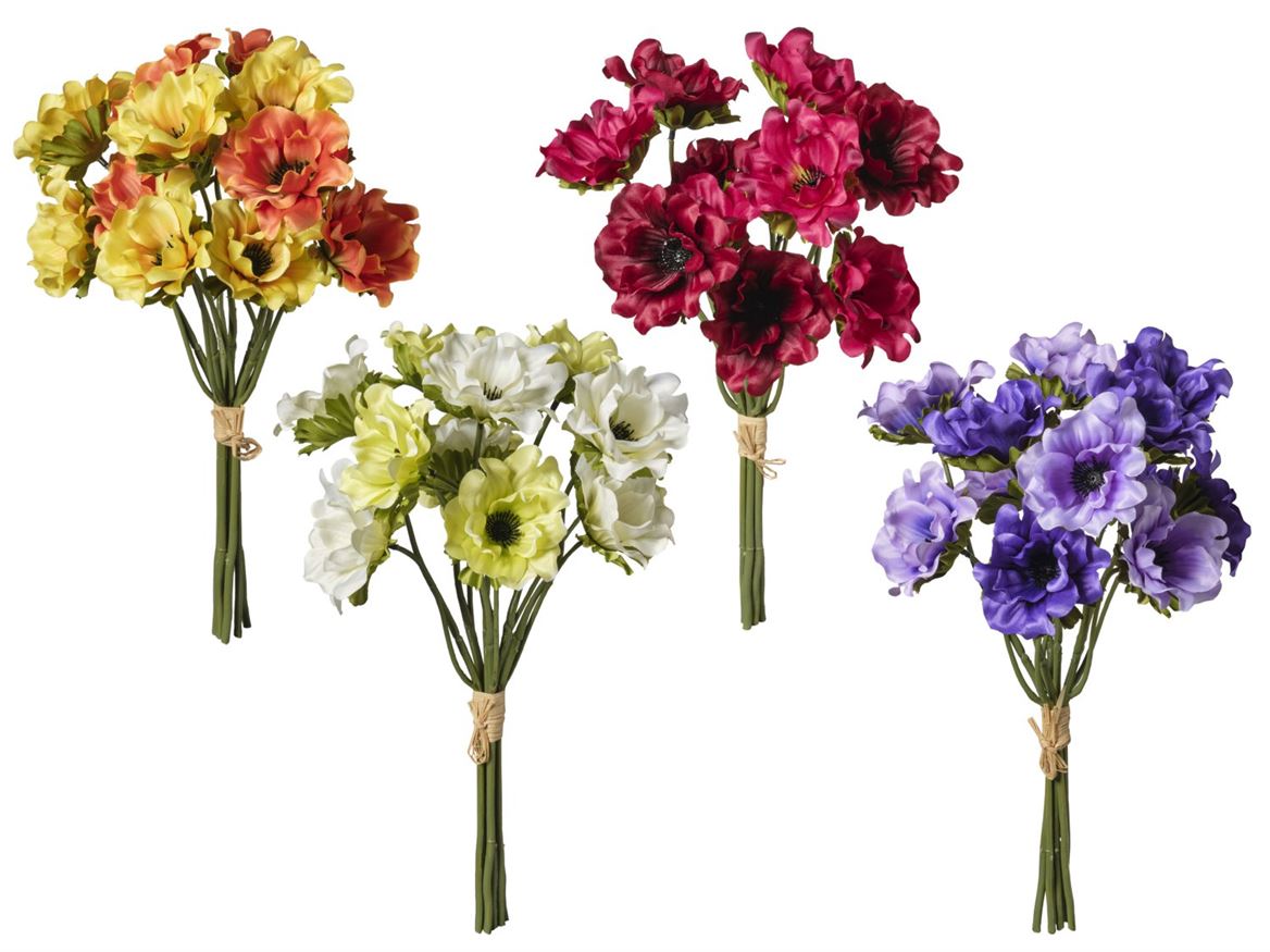Art. Mazzo Anemone Cm38 - Mix Color