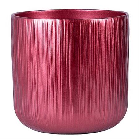 Vasi Ceramica. Caspo Camilla D13h12cm - Rosso