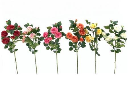Art. Ramo Rosa Spray X7 77cm - Lt Pink