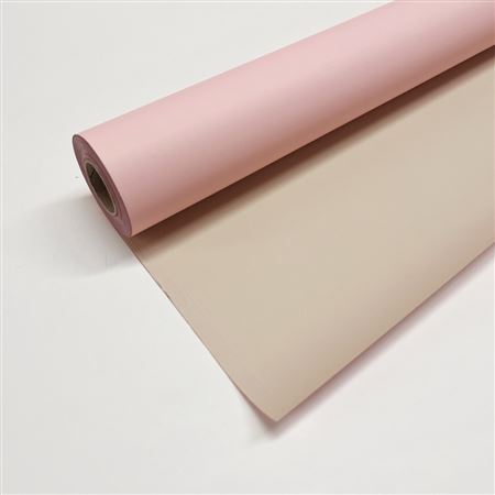 Rotolo Bob. Perlato Bicol 50cm X 25m - Rosa Grigio