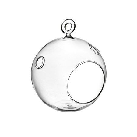 Wedd. Sfera Vetro Da Appendere H13.5 D12cm