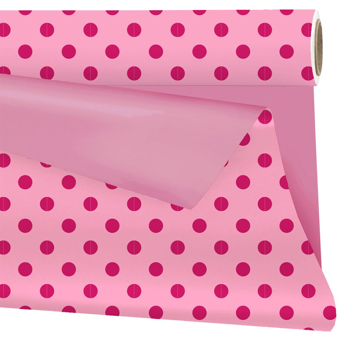 Rotolo Bob. Duomat Pois 1x25m - Pink