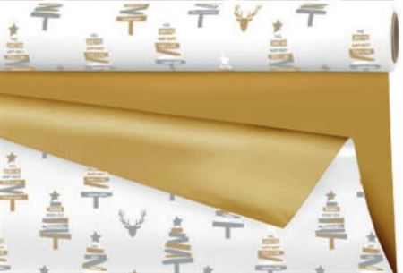 .xmas. Rotolo Bob. Vanessa 0.69x40m - Gold