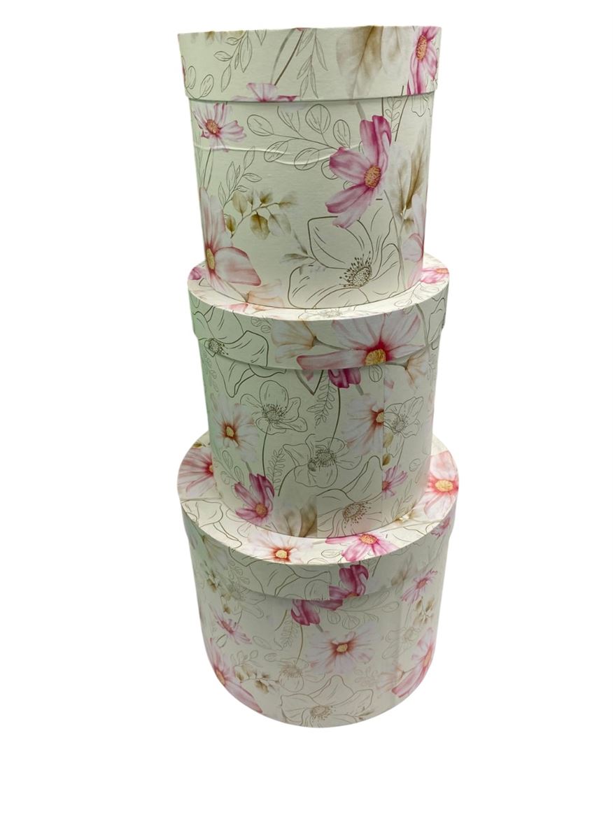 Box. Tris Flower Pink