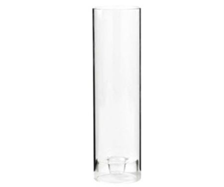 Wedd. Cilindro D.6.5 H.35cm Doppio Foro Base Vetro