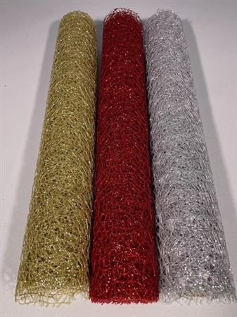 Rotolo Bob. Full Spider Glitter 50cm X 5y - Silv