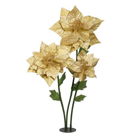 .xmas. Set3 Stelle Natale Gigante Oro D.80 H.180cm