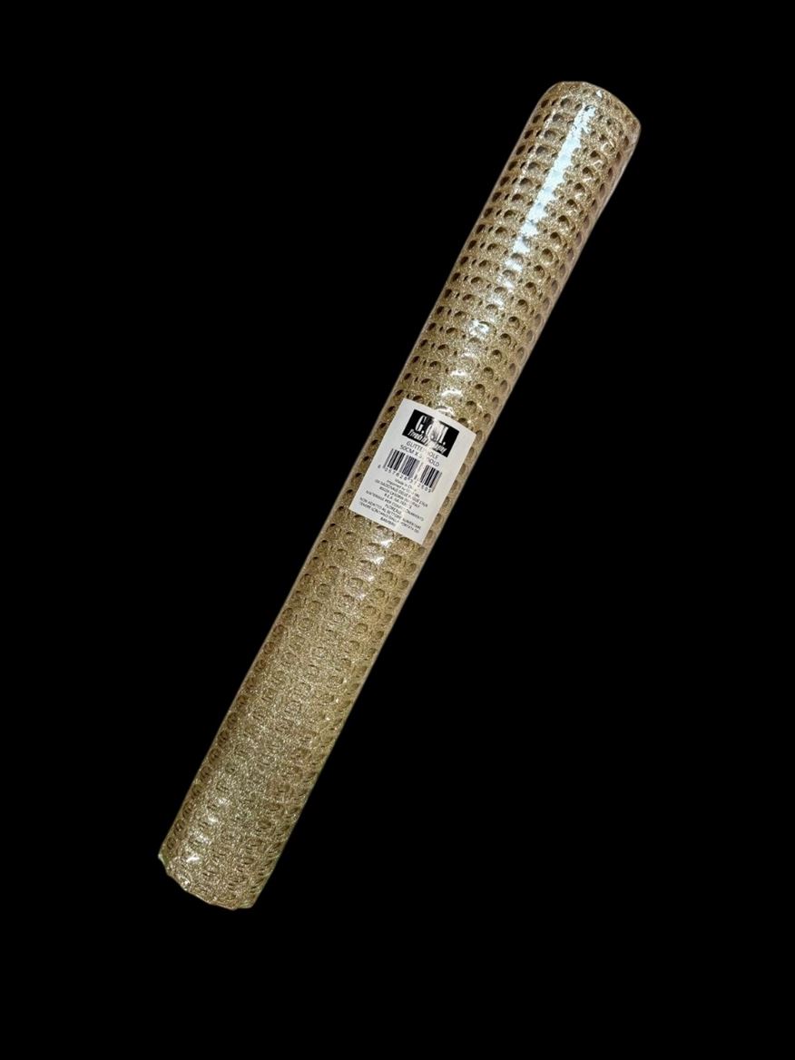 Rotolo Bob. Glitter Mesh Holes 50cm X 5y