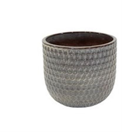 Vasi Ceramica. Noble Egg Facet D48 H43 - Macchiato