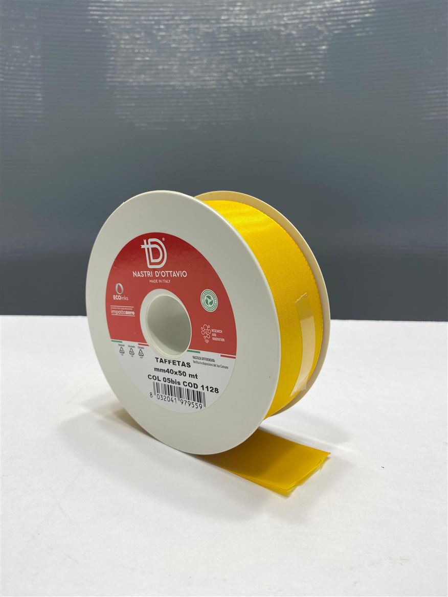 Nastri. Taffetas Mm40x50mt Giallo Ocra (05 Bis)