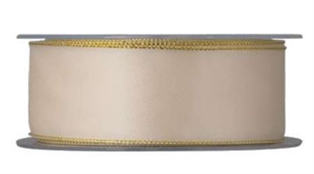 Nastri. Doppio Raso Lamè 25x25m- Avorio (02)
