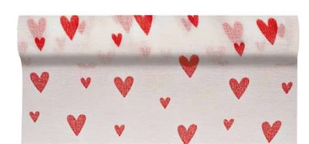Rotolo Bob. Lino Cuori Mm510x9m - Bianco (01)