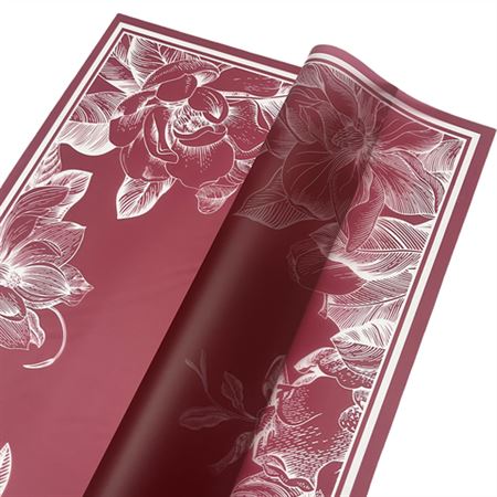 Paper. Film 52 57x57cm - 20pz - Burgundy