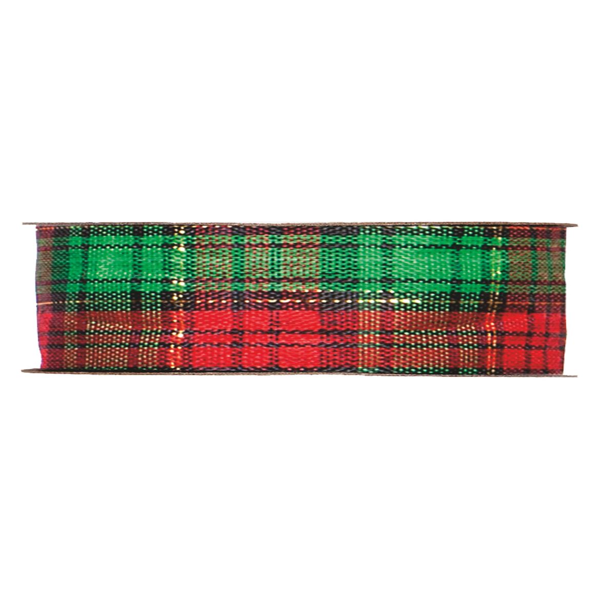 .xmas. Nastri Scozzese Mm40x45mt Red Green