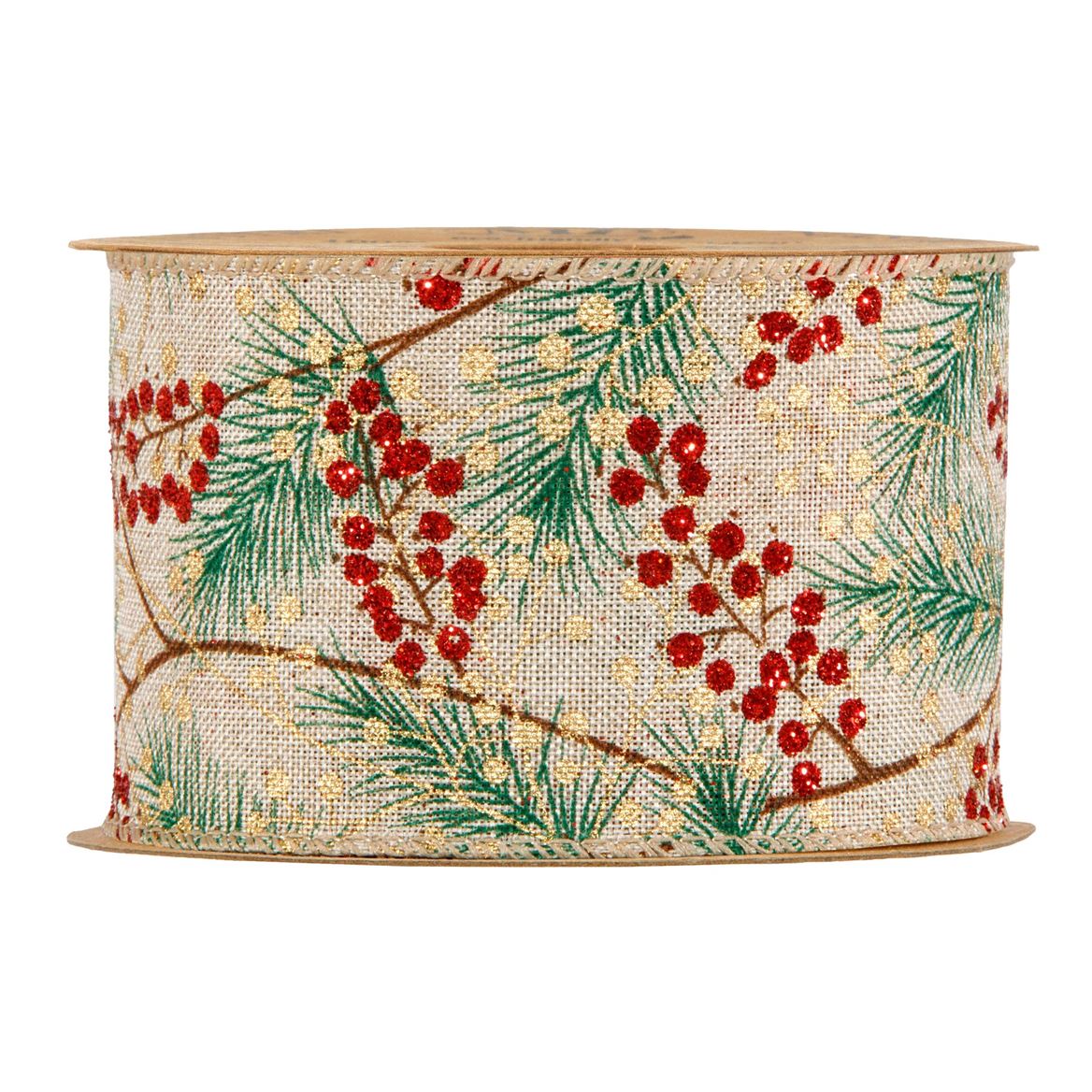 .xmas. Nastri Red Mistletoe Mm63x10mt