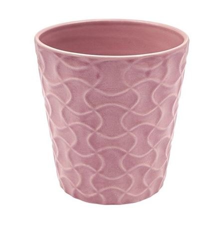 Vasi Ceramica. Orchidea Onde D.13 H.14cm - Rosa