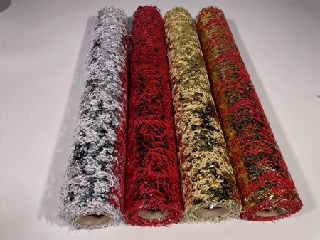 Rotolo Bob. Super Spider Glitter 50cm X 5y - Red