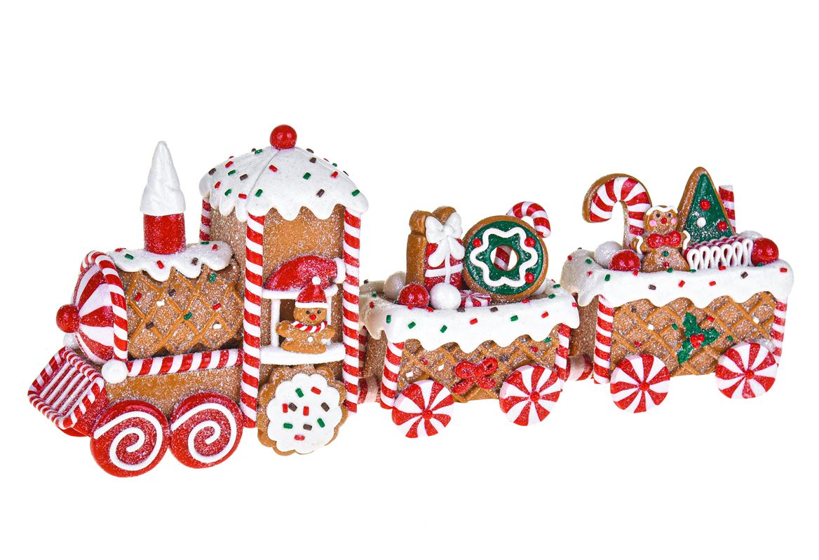 .xmas. Trenino 33 Cm Dolci Natale