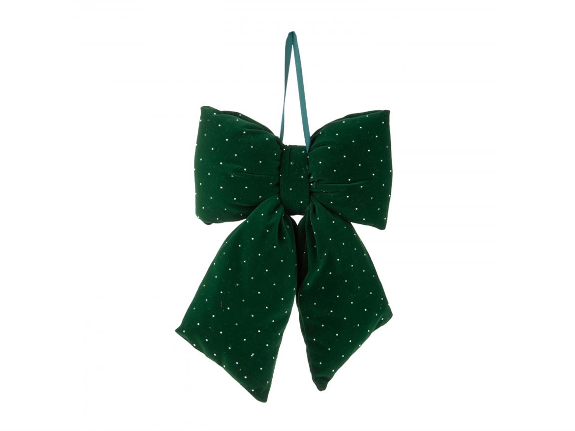 .xmas. Fiocco 29 Cm Con Diamanti - Green