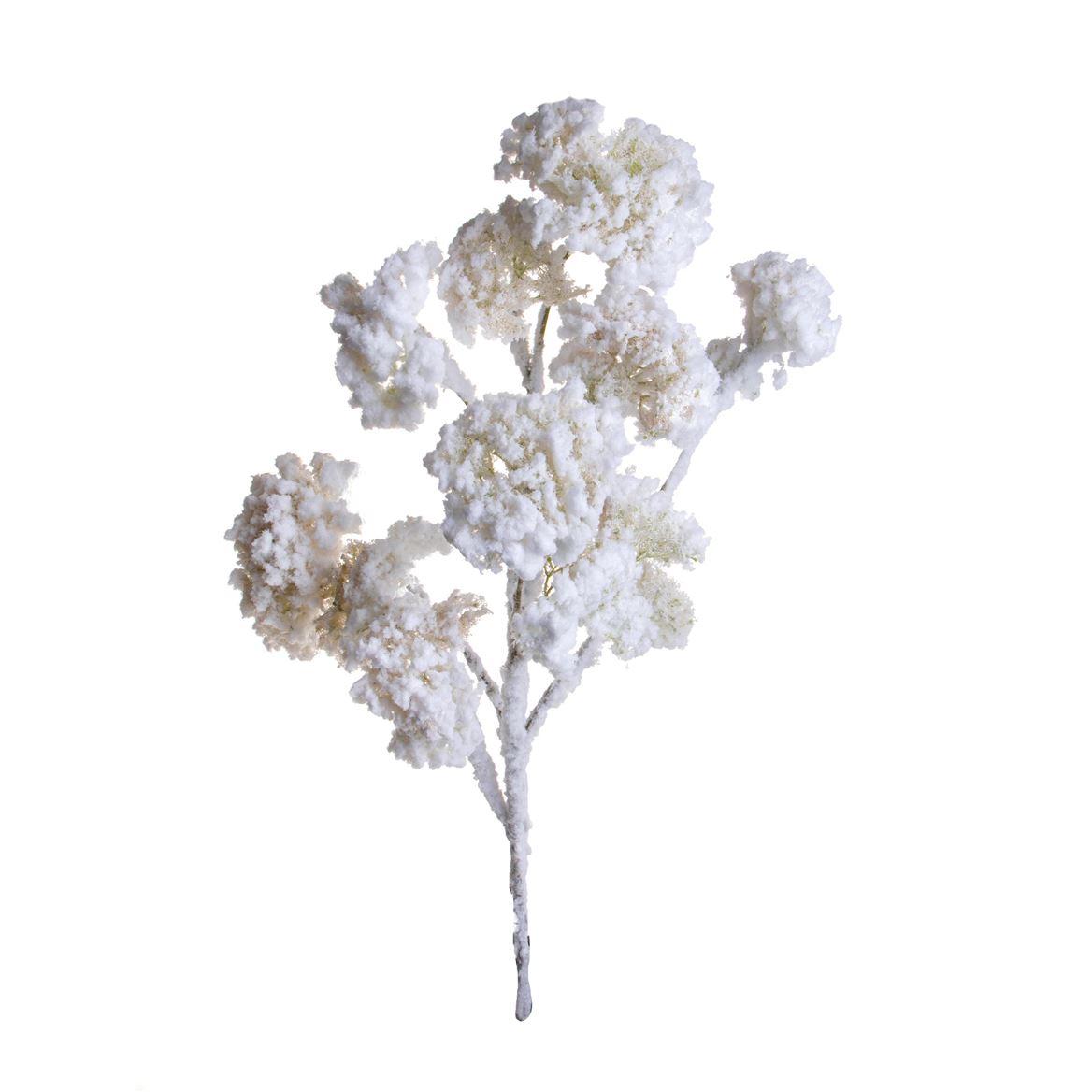 .xmas. Ramo Palla Di Neve Floccata 98cm - Cream