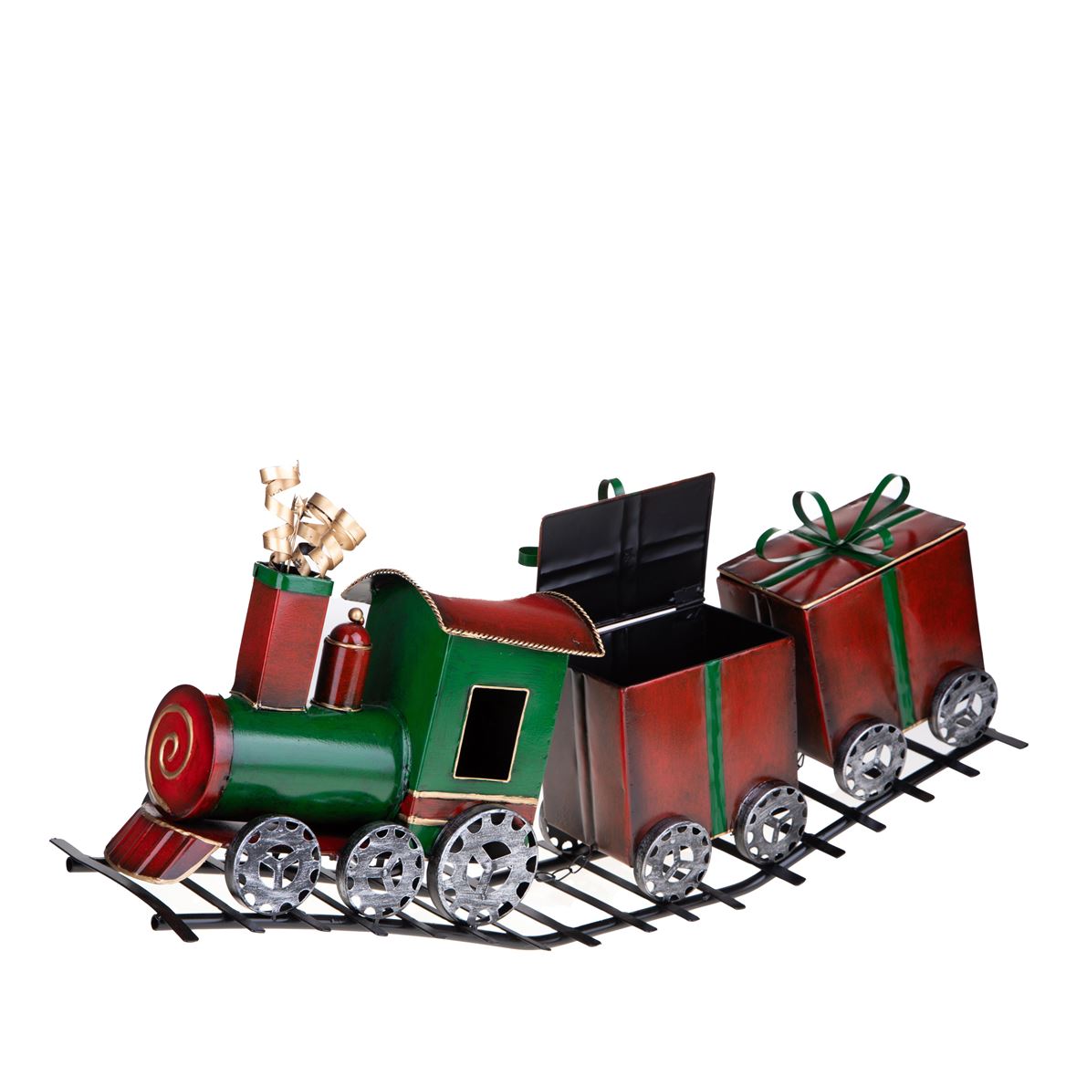 .xmas. Treno 70xh29 Cm Pacchi Dono - Red Green