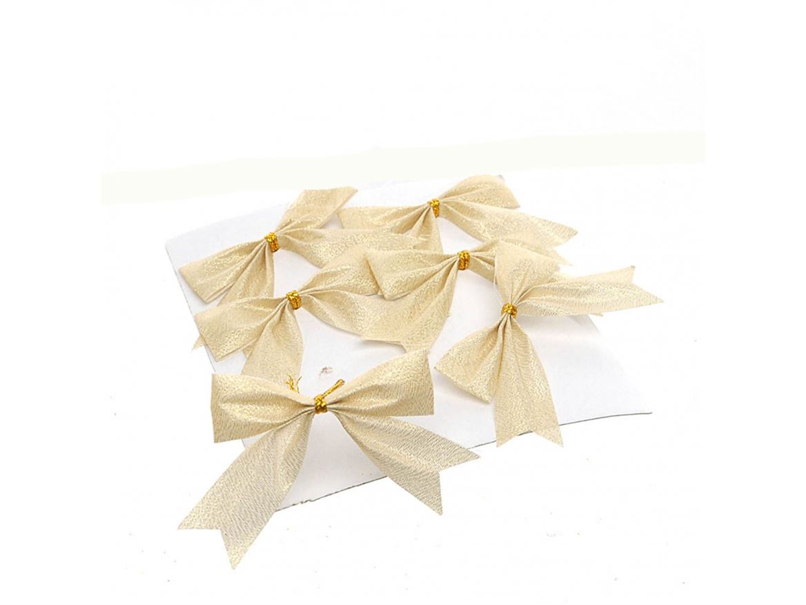 .xmas. Fiocchi Velluto 6.5cm - 6pz Oro