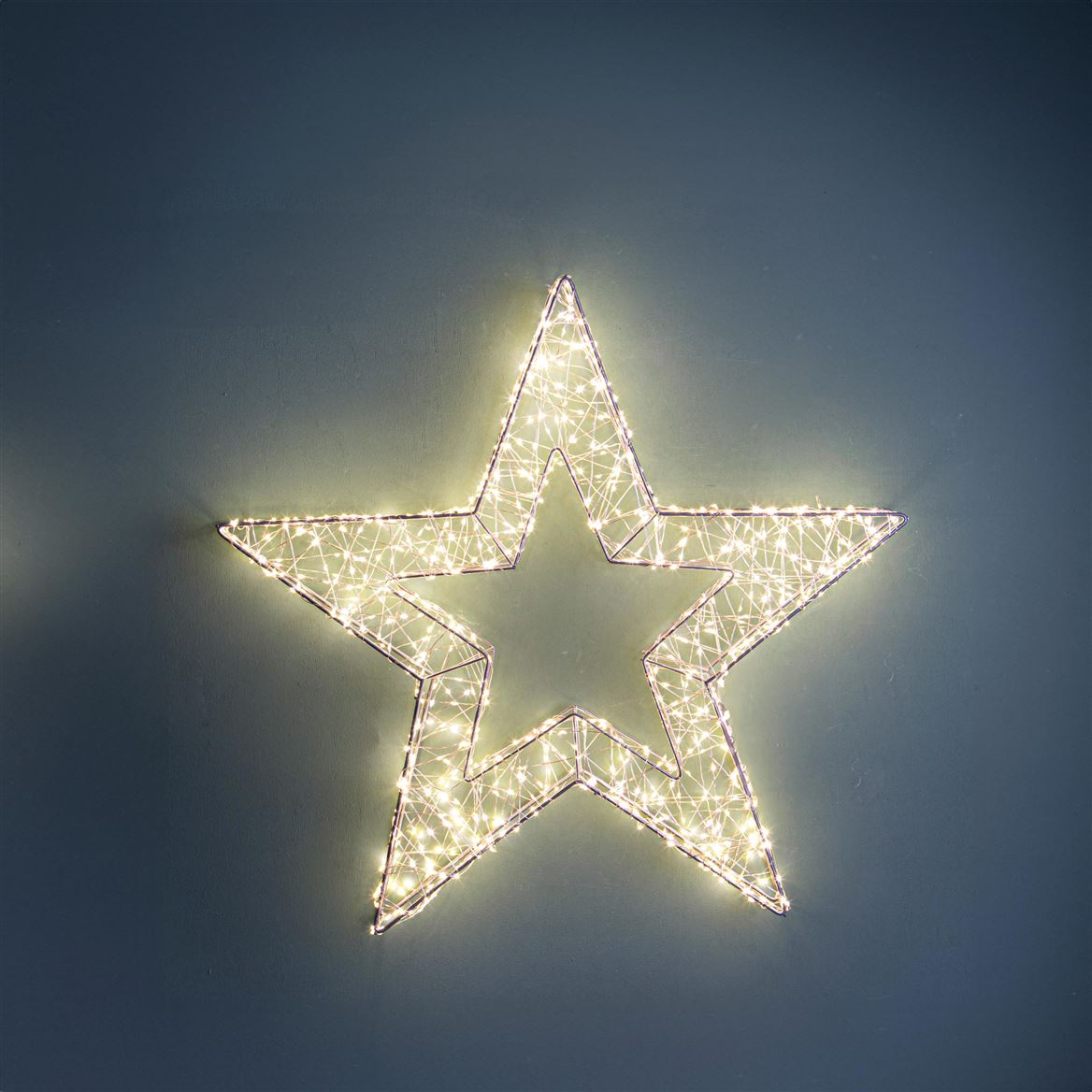 .xmas. Stella Natalizia 40cm 600led - Luce Calda