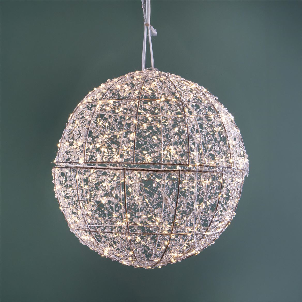 .xmas. Sfera D.30cm 400led - Trasparente
